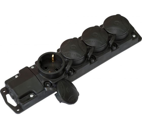 Фотография товара 'Bylectrica Штепсельная переносная розетка 4-местная IP44, Р16-467'