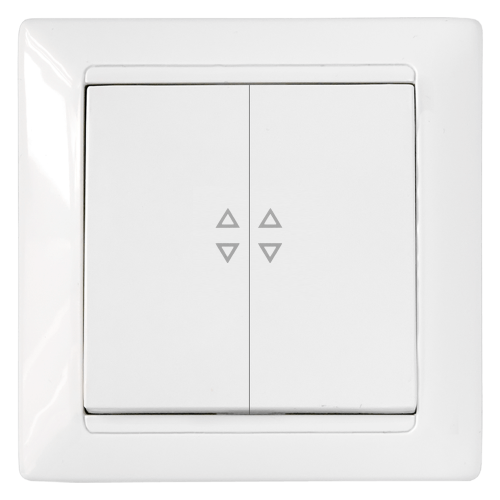 Фотография товара 'Bylectrica Выключатель 2-клавишный СУ брызгозащищенный проходной IP44, серия СТИЛЬ, С(6+6) 10-881'