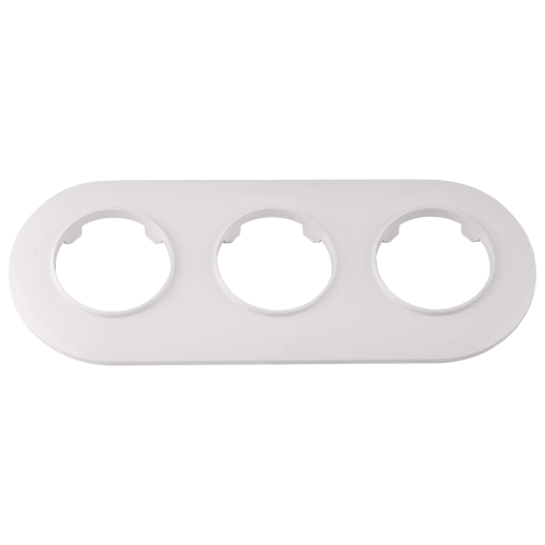 Фотография товара 'Bylectrica Рамка 3-х местная, круг, серия ПРОВАНС круг, ЮЛИГ.735212.501 перламутр'