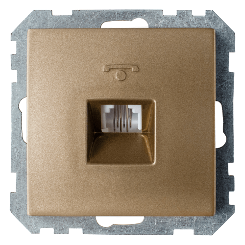 Фотография товара 'Bylectrica Механизм розетки телефонной, серия СТИЛЬ, ТР4-037 бронза'