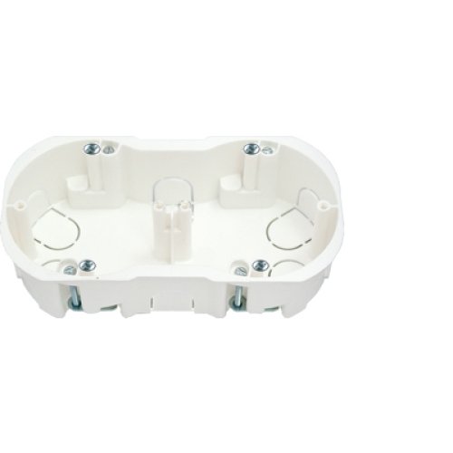 Фотография товара 'Bylectrica Коробка для 2-х местной рамочно-узловой сборки гипсокартон с винтами (155х76х45,5 мм), К-219 исп.1'