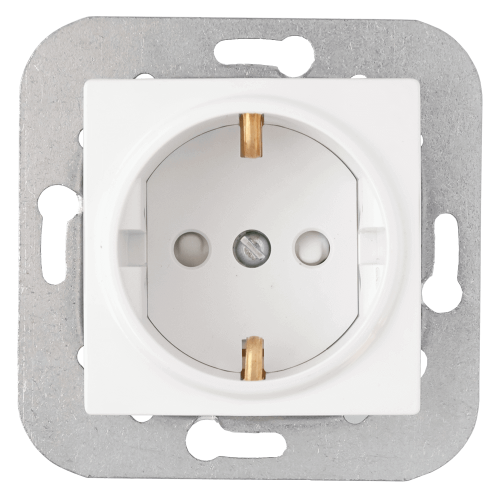 Фотография товара 'Bylectrica Механизм розетки с заземляющим контактом со шторками, серия УЮТ, РС16-532'