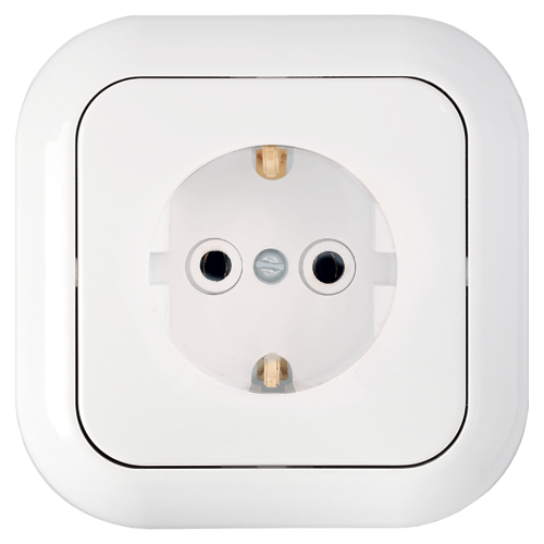 Фотография товара 'Bylectrica Розетка 1-местная СУ с заземляющим контактом, серия ГАРМОНИЯ, РС16-227'