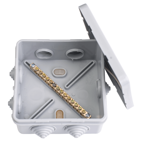 Фотография товара 'Bylectrica Коробка для разводки проводов системы уравнивания потенциалов (7 вводов) IP56, КУП-244'