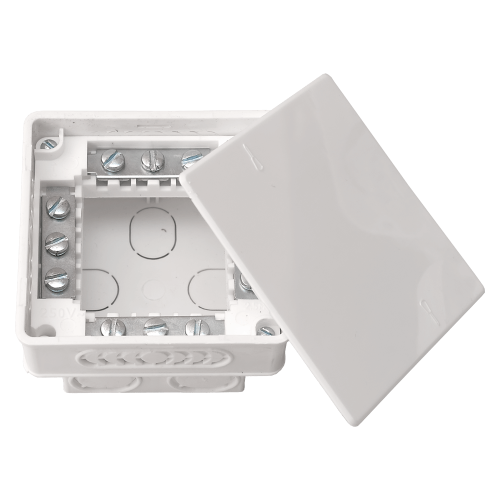 Фотография товара 'Bylectrica Коробка монтажная СУ с клеммными колодками для алюминиевой проводки IP 21 (для бетона и кирпича, 95х95х53 мм), КМ-212'