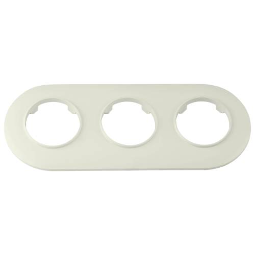 Фотография товара 'Bylectrica Рамка 3-х местная, круг, серия ПРОВАНС круг, ЮЛИГ.735212.501 бежевый'