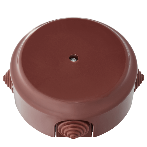 Фотография товара 'Bylectrica Монтажная коробка 124, ОУ с сальниками, серия РЕТРО, КМ-447 коричневый'