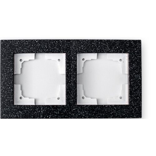 Фотография товара 'Bylectrica Рамка 2-х местная, серия СТИЛЬ-ЭЛИТ, ЮЛИГ.686251.112 оникс'