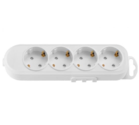 Фотография товара 'Bylectrica Розетка переносная 4-местная с суппортом, со шторками, Р16-9186'