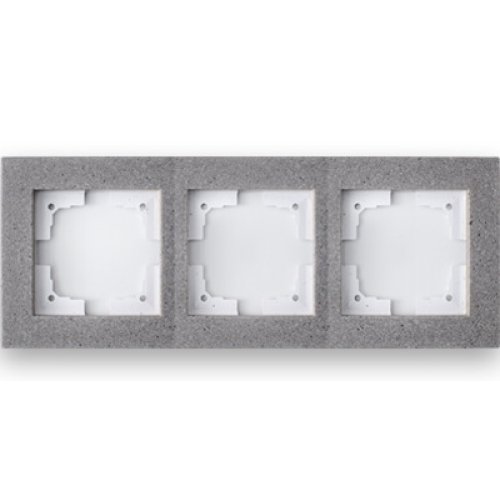 Фотография товара 'Bylectrica Рамка 3-х местная, серия СТИЛЬ-ЭЛИТ, ЮЛИГ.686251.113 муссон'