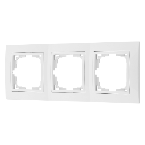 Фотография товара 'Bylectrica Рамка 3-х местная (с несъемной декор. рамкой), серия УЮТ, ЮЛИГ.735212.281-40'