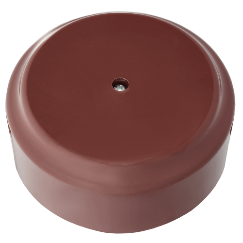 Фотография товара 'Bylectrica Монтажная коробка 80, ОУ без сальников, серия РЕТРО, КМ-450 коричневый'