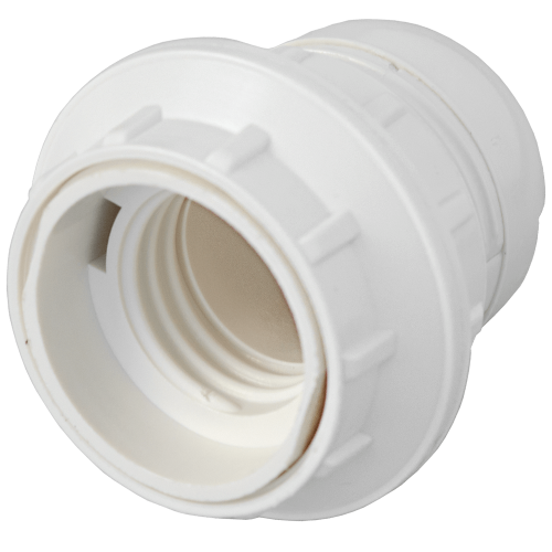 Фотография товара 'Bylectrica Патрон Е27 с резьбой и с 2-я абажурнымы кольцами, пластмассовый, Е27РК-003 2к'