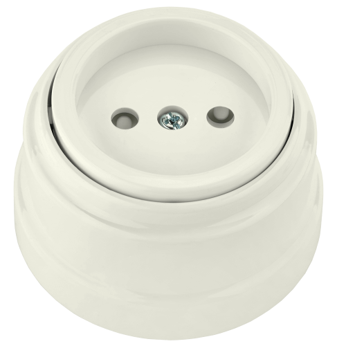 Фотография товара 'Bylectrica Розетка 1-местная без заземляющего контакта со шторками 16А ОУ, серия РЕТРО, РА16-0205 бежевый'