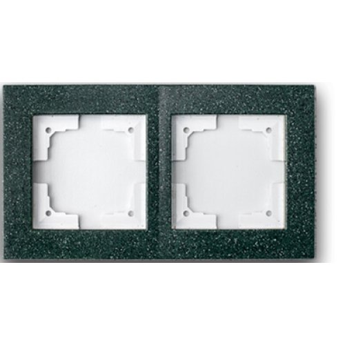 Фотография товара 'Bylectrica Рамка 2-х местная, серия СТИЛЬ-ЭЛИТ, ЮЛИГ.686251.112 малахит'