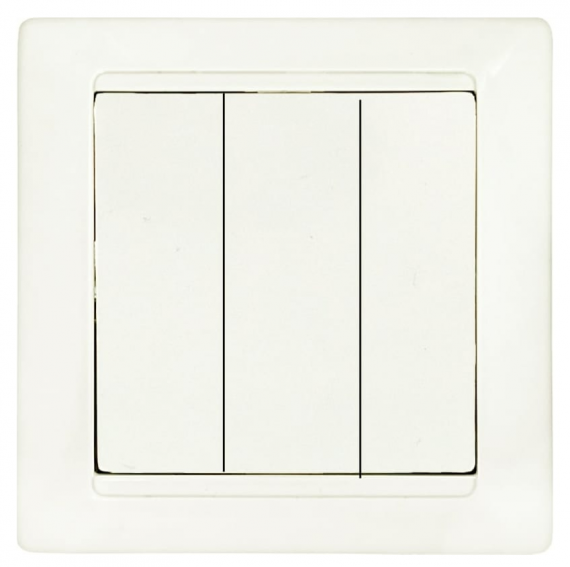 Фотография товара 'Bylectrica Выключатель 3-клавишный СУ, серия СТИЛЬ, С0510-805 бежевый'