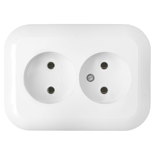 Фотография товара 'Bylectrica Розетка 2-местная СУ, серия ГАРМОНИЯ, РС16-237'