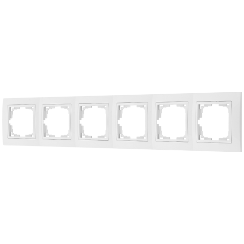 Фотография товара 'Bylectrica Рамка 6-х местная (с несъемной декор. рамкой), серия УЮТ, ЮЛИГ.735212.284-40'