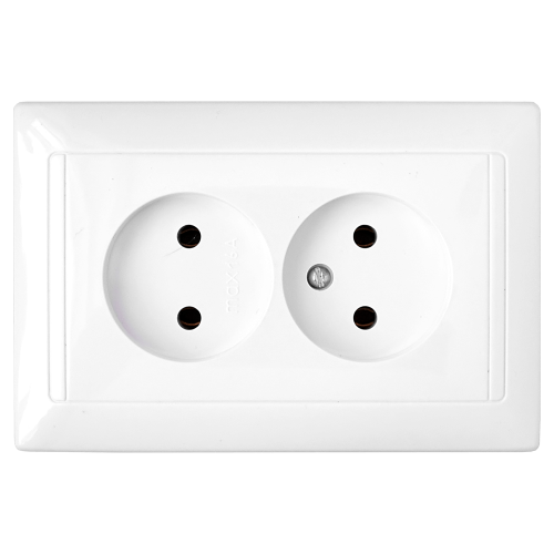 Фотография товара 'Bylectrica Розетка 2-местная СУ, серия СТИЛЬ, РС16-307'