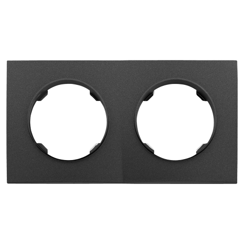 Фотография товара 'Bylectrica Рамка 2-х местная, квадрат серия ПРОВАНС квадрат, ЮЛИГ.735212.498 графит'