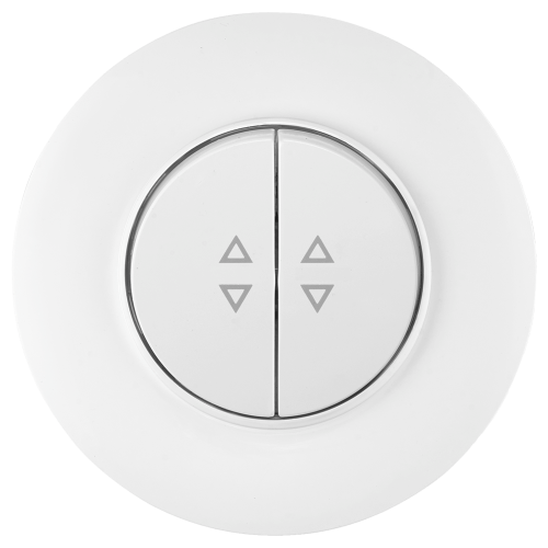 Фотография товара 'Bylectrica Выключатель 2-клавишный проходной, СУ, серия ПРОВАНС круг, С(6+6) 10-2463'