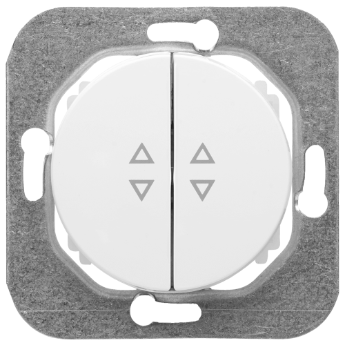 Фотография товара 'Bylectrica Механизм выключателя 2-клавишный проходной, СУ, серия ПРОВАНС, С(6+6) 10-3363'