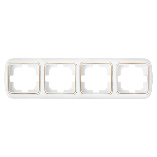 Фотография товара 'Bylectrica Рамка 4-х местная, серия ГАРМОНИЯ ЛЮКС, ЮЛИГ.301252.024 з'