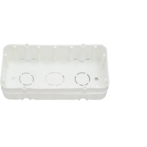 Фотография товара 'Bylectrica Коробка для 2-х местной рамочно-узловой сборки (для бетона и кирпича, 130х67х27 мм), К-241'