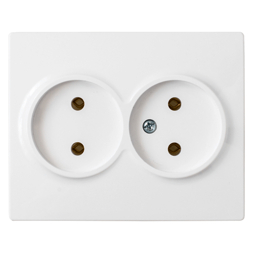 Фотография товара 'Bylectrica Розетка 2-местная СУ без заземляющего контакта, серия МАСТЕР, РС16-0041'