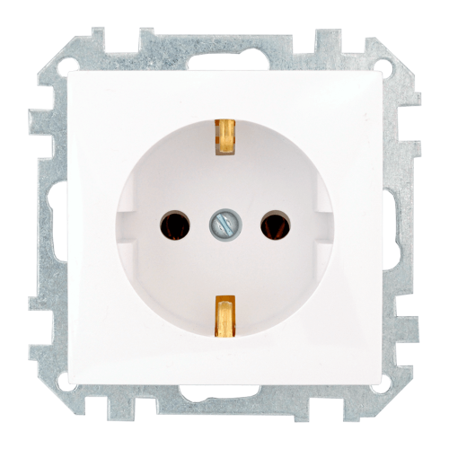 Фотография товара 'Bylectrica Механизм розетки с заземляющим контактом, серия СТИЛЬ, РС16-525'