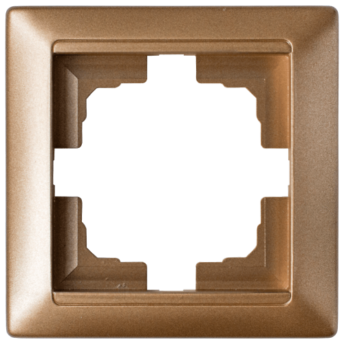 Фотография товара 'Bylectrica Рамка 1-х местная, серия СТИЛЬ, ЮЛИГ.735212.206 бронза'
