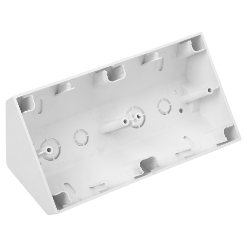 Фотография товара 'Bylectrica Коробка угловая 2-местная для установки выключателя и розетки, серия УЮТ, КУ-452'