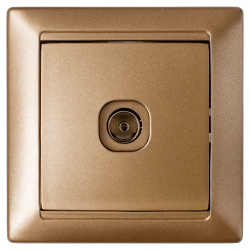 Фотография товара 'Bylectrica Розетка телевизионная, серия СТИЛЬ, ТР-042 бронза'