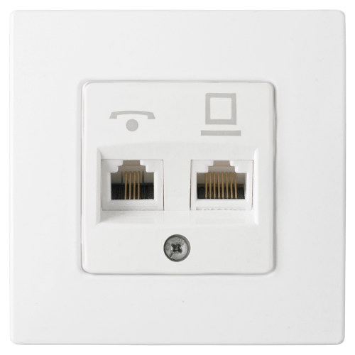 Фотография товара 'Bylectrica Розетка комбинированная (комп+тел), серия МАСТЕР, ТРК-5032'