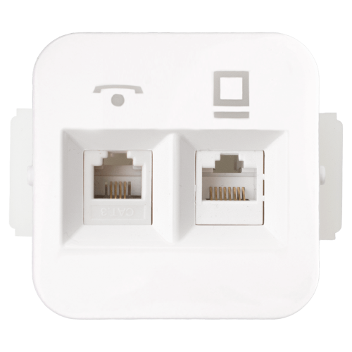 Фотография товара 'Bylectrica Механизм розетки комбинированная оконечная (комп+тел), серия ГАРМОНИЯ, ТРК-006'