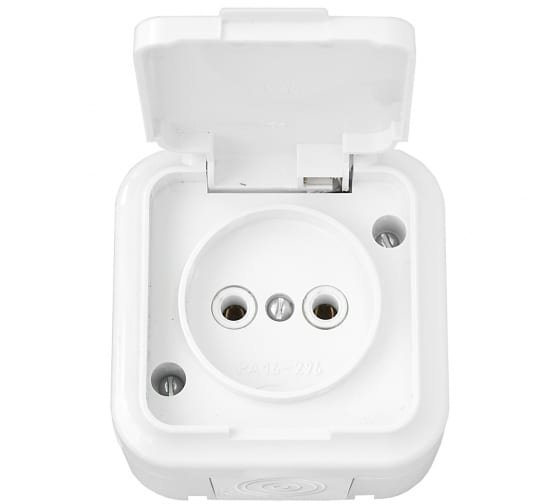 Фотография товара 'Bylectrica Розетка 1-местная ОУ IP44, РА16-236'
