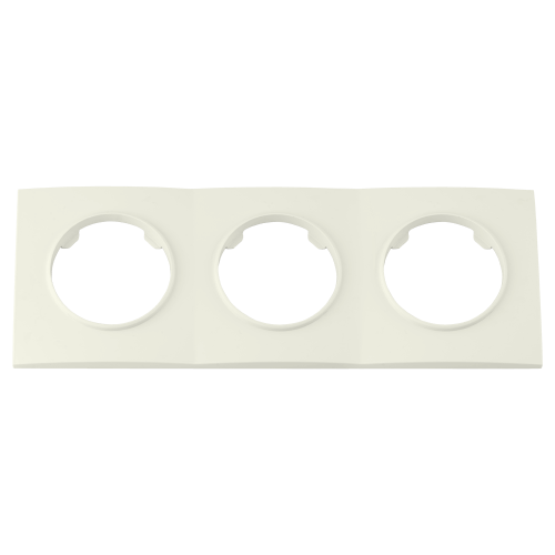 Фотография товара 'Bylectrica Рамка 3-х местная, квадрат серия ПРОВАНС квадрат, ЮЛИГ.735212.500 бежевый'