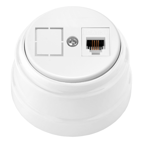 Фотография товара 'Bylectrica Розетка телефонная 1-местная ОУ, серия РЕТРО, ТР4-5201'