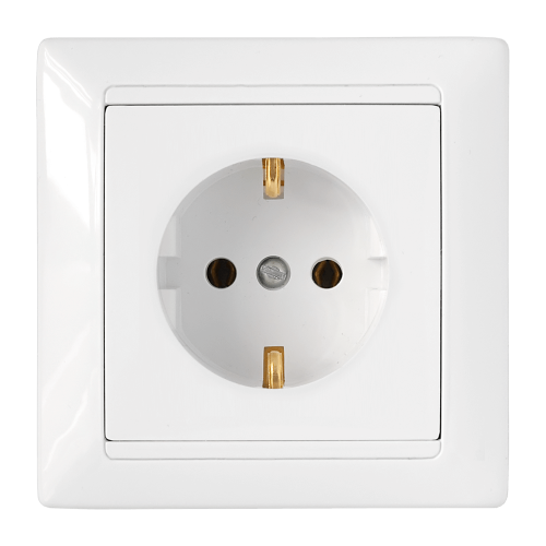 Фотография товара 'Bylectrica Розетка 1-местная СУ с заземляющим контактом, серия СТИЛЬ, РС16-306'