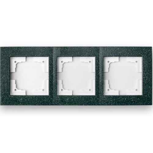 Фотография товара 'Bylectrica Рамка 3-х местная, серия СТИЛЬ-ЭЛИТ, ЮЛИГ.686251.113 малахит'