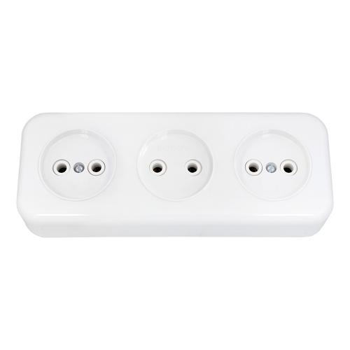 Фотография товара 'Bylectrica Розетка 3-местная ОУ, РА16-244'