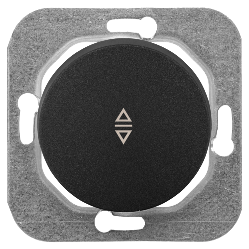 Фотография товара 'Bylectrica Механизм выключателя 1-клавишный перекрестный, СУ, серия ПРОВАНС, С6/2 10-3362 графит'