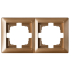 Фотография товара 'Bylectrica Рамка 2-х местная, серия СТИЛЬ, ЮЛИГ.735212.215 бронза'