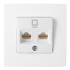 Фотография товара 'Bylectrica Розетка компьютерная 2-х местная, серия МАСТЕР, РК216-5012'