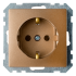 Фотография товара 'Bylectrica Механизм розетки с заземляющим контактом, серия СТИЛЬ, РС16-525 бронза'