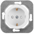 Фотография товара 'Bylectrica Механизм розетки 1-местной СУ с заземляющим контактом со шторкой, серия ПРОВАНС, РС16-1406'