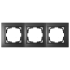 Фотография товара 'Bylectrica Рамка 3-х местная, серия УЮТ, ЮЛИГ.735212.281-40 графит'