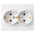 Фотография товара 'Bylectrica Розетка 2-местная СУ с заземляющим контактом, серия МАСТЕР, РС16-0042'