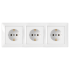 Фотография товара 'Bylectrica Розетка 3-местная СУ с заземляющим контактом на шинах, серия СТИЛЬ, РС16-354'