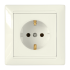Фотография товара 'Bylectrica Розетка 1-местная СУ с заземляющим контактом, серия СТИЛЬ, РС16-306 бежевый'